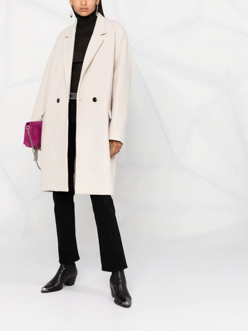 Isabel Marant notched-lapels single-breasted coat outlook