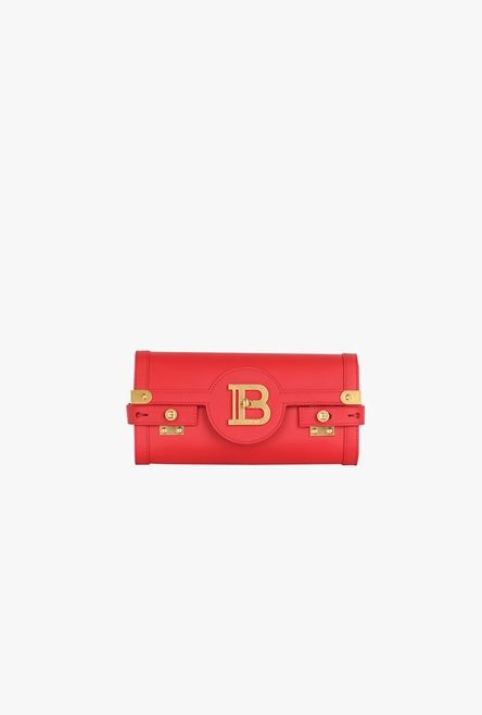 Smooth red leather B-Buzz 23 clutch bag - 4