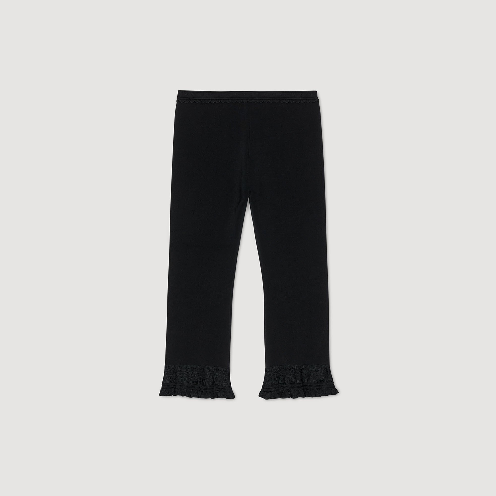 RUFFLED CAPRI PANTS - 7