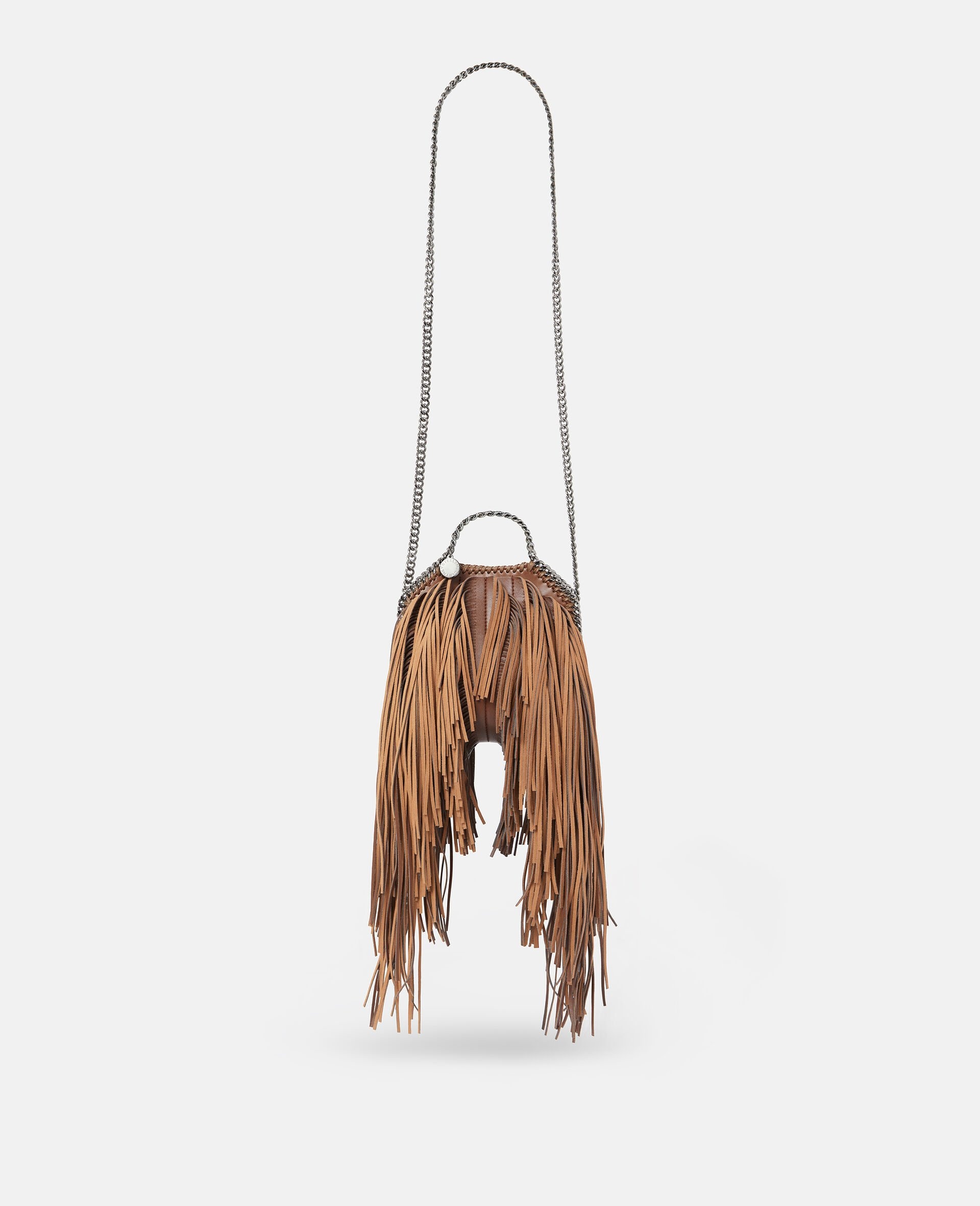 Alter-Suede Fringe Falabella Tiny Tote Bag - 8