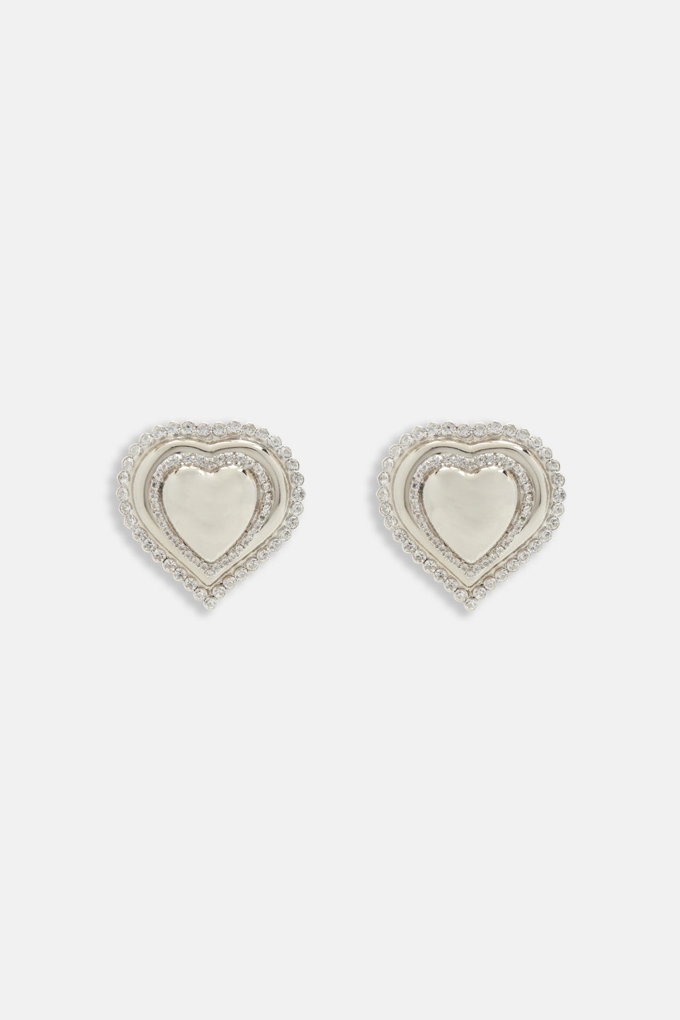 METAL HEART EARRINGS - 1