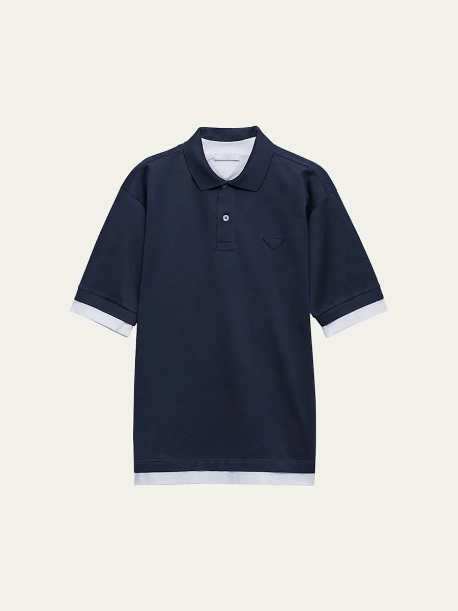 Men's Double-Layer Polo Shirt - 1