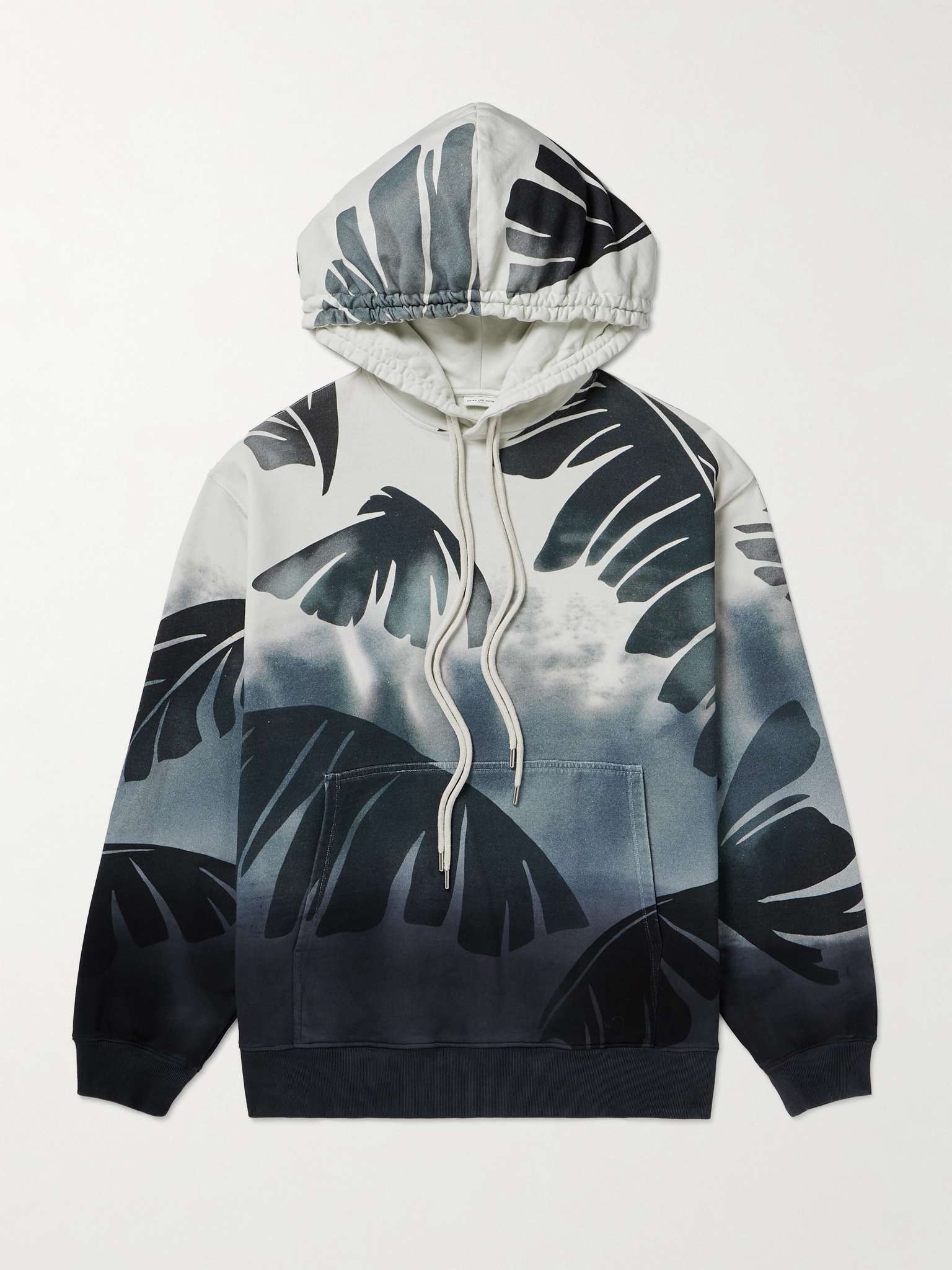 Printed Cotton-Jersey Hoodie - 1