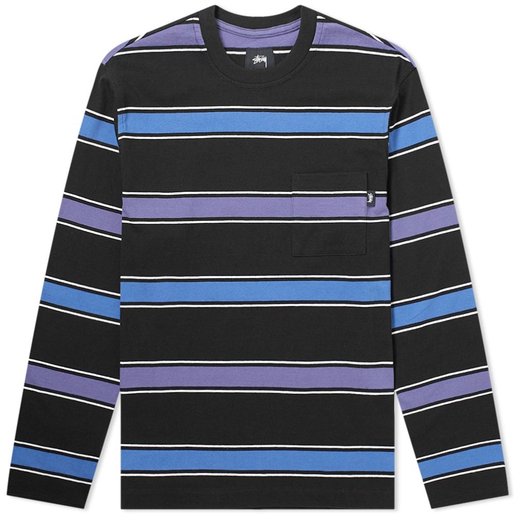 Stussy Long Sleeve Marco Stripe Tee - 1