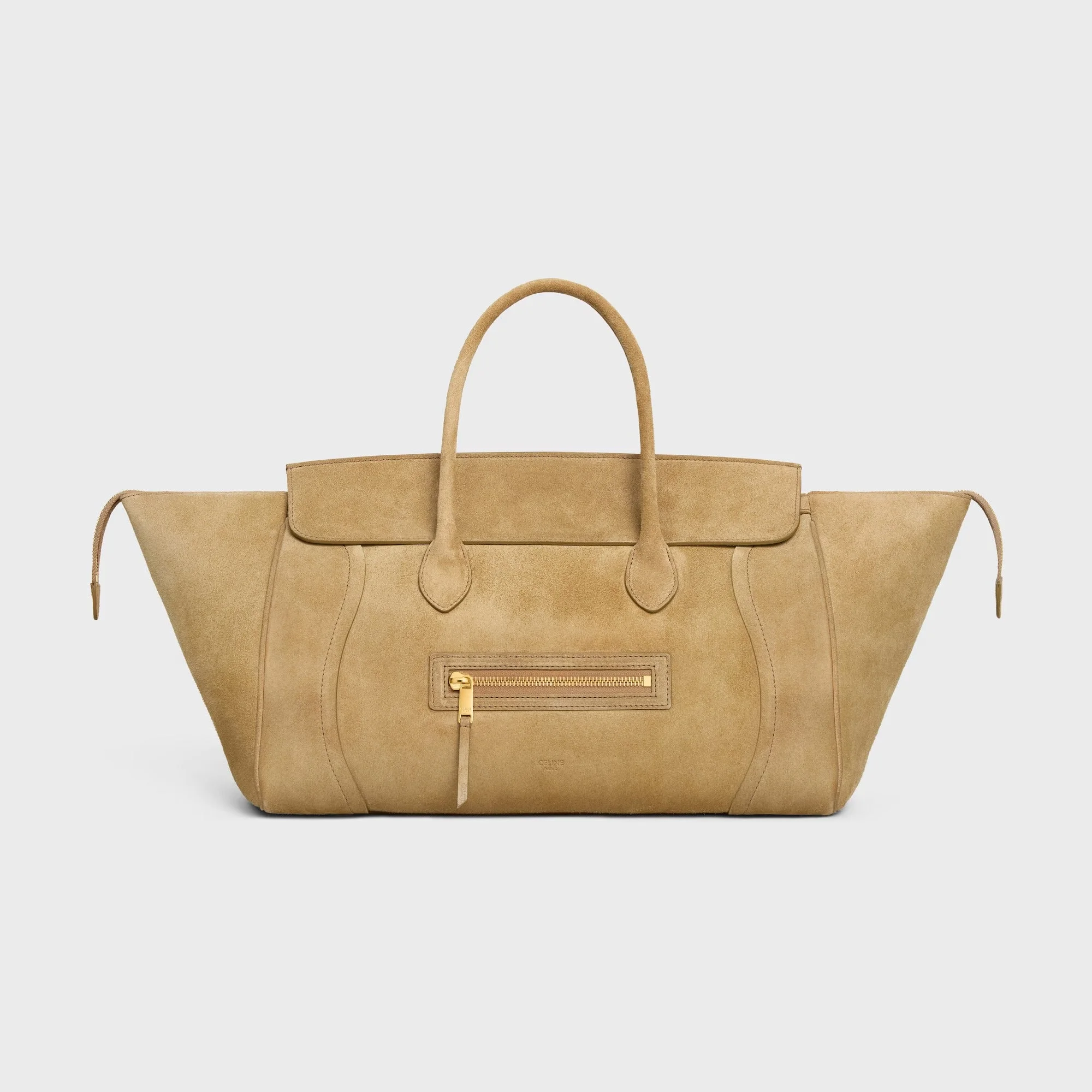 Celine "luggage" Suede Handbag - 1