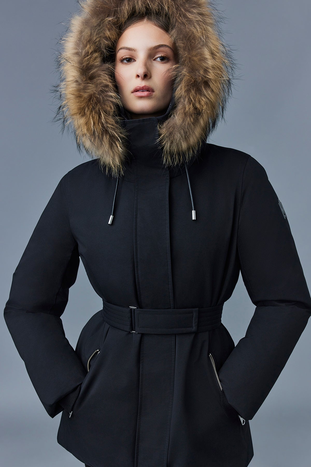 JENI-FZ 2-in-1 Down parka with removable bib & fur trim - 5
