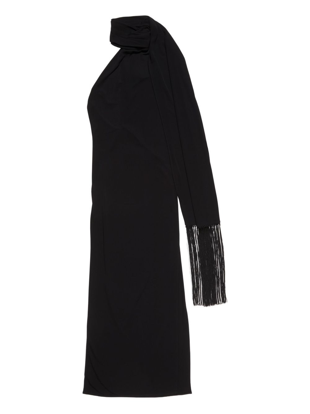 draped fringe dress - 1