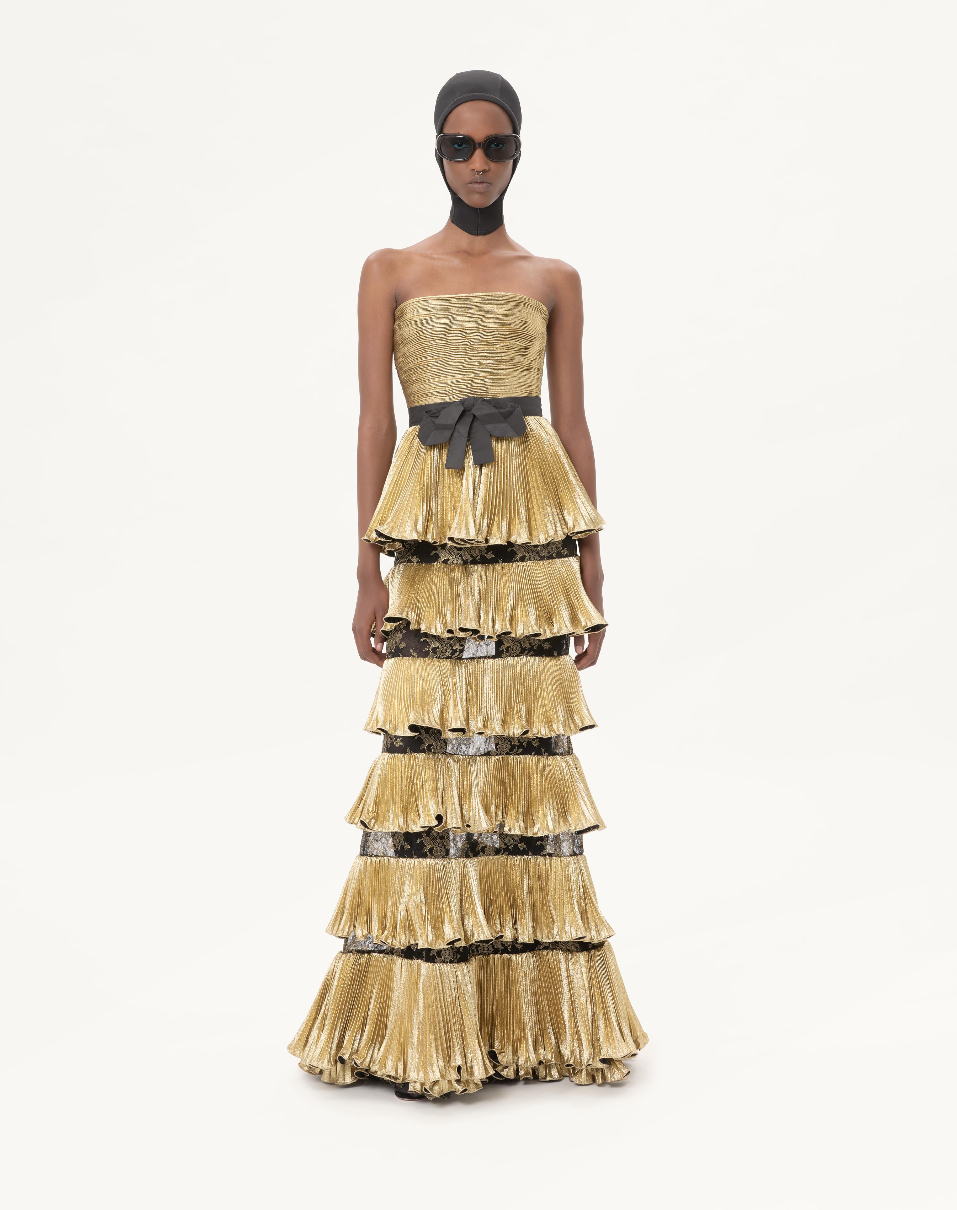 LONG DRESS IN JACQUARD REPS LAMÉ - 2
