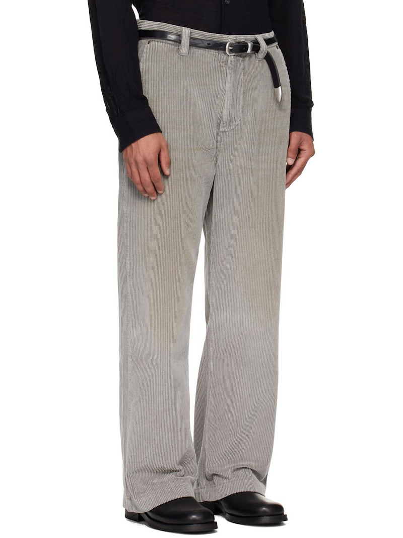 Gray Cord Trousers 2