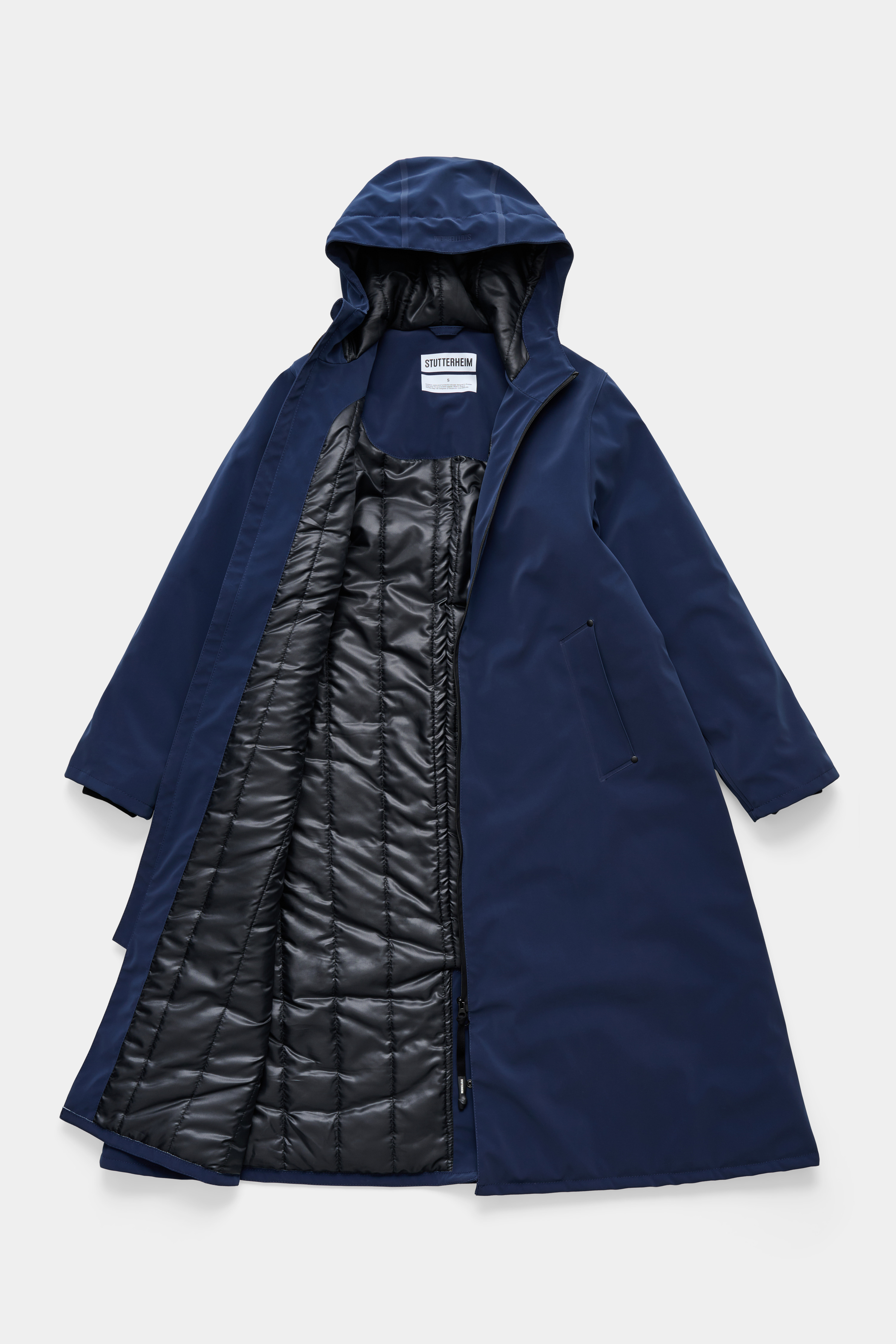 Mosebacke Long Matte Winter Coat Navy - 6