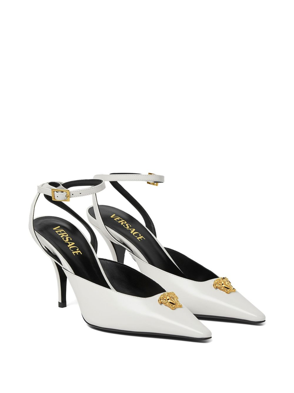 85mm La Medusa-head pointed-toe pumps - 2