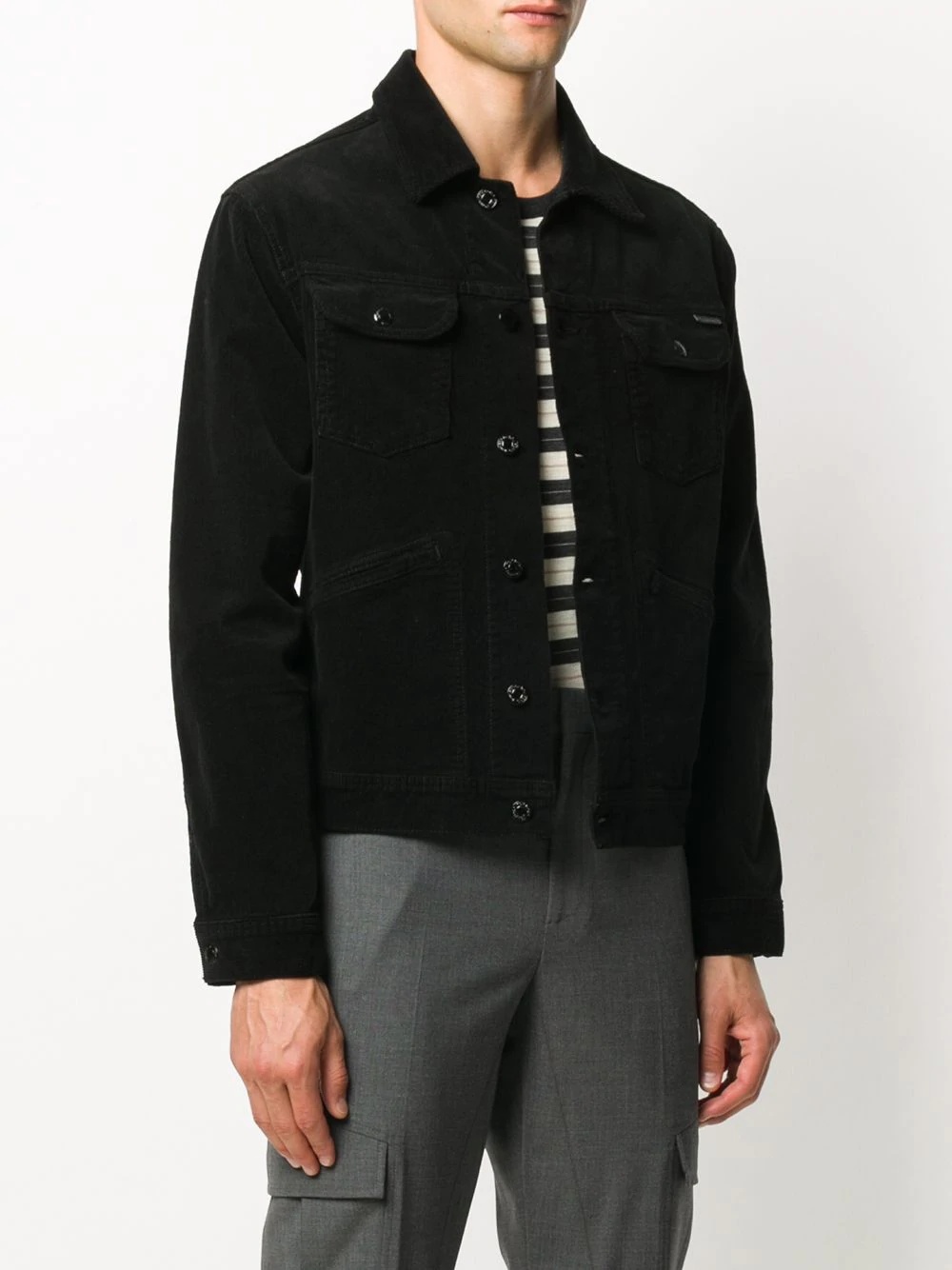 corduroy shirt jacket - 3