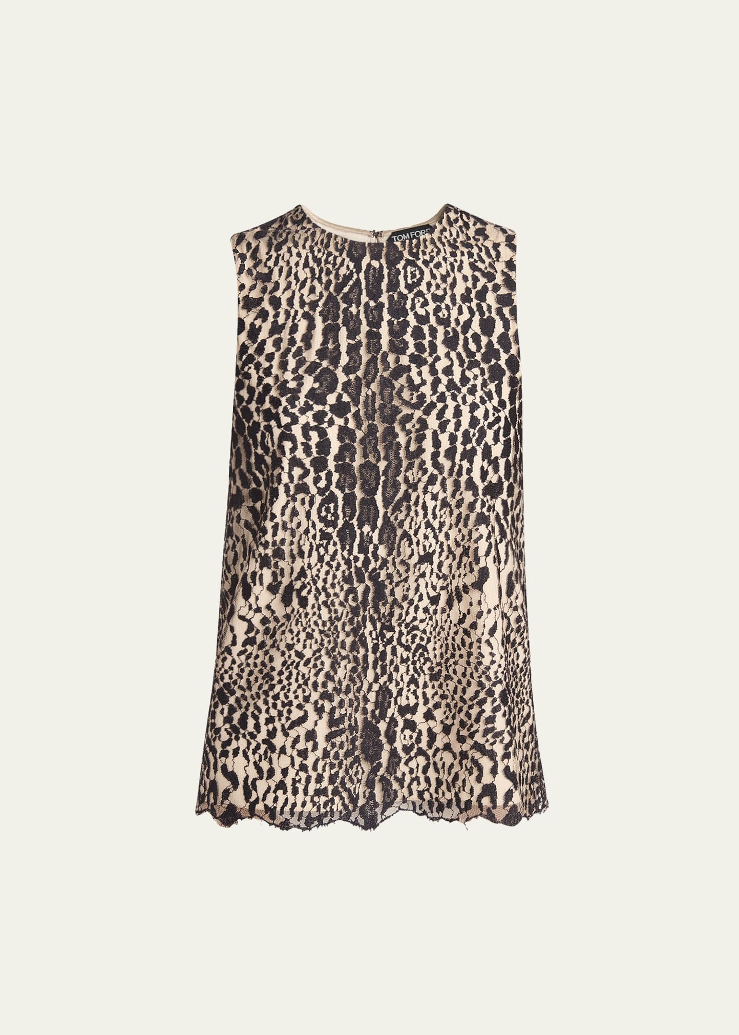 Leopard Lace Sleeveless Top - 1