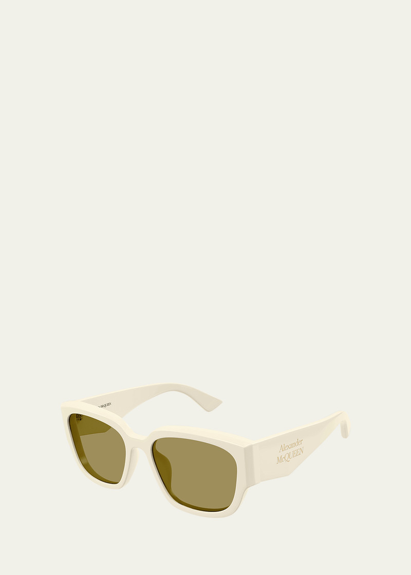 Alexander McQueen Rectangle Acetate Sunglasses outlook