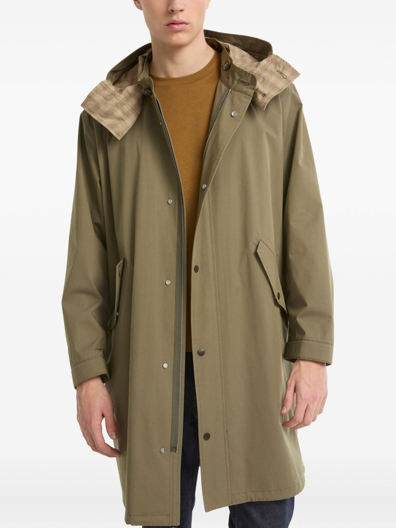 hooded check parka 3
