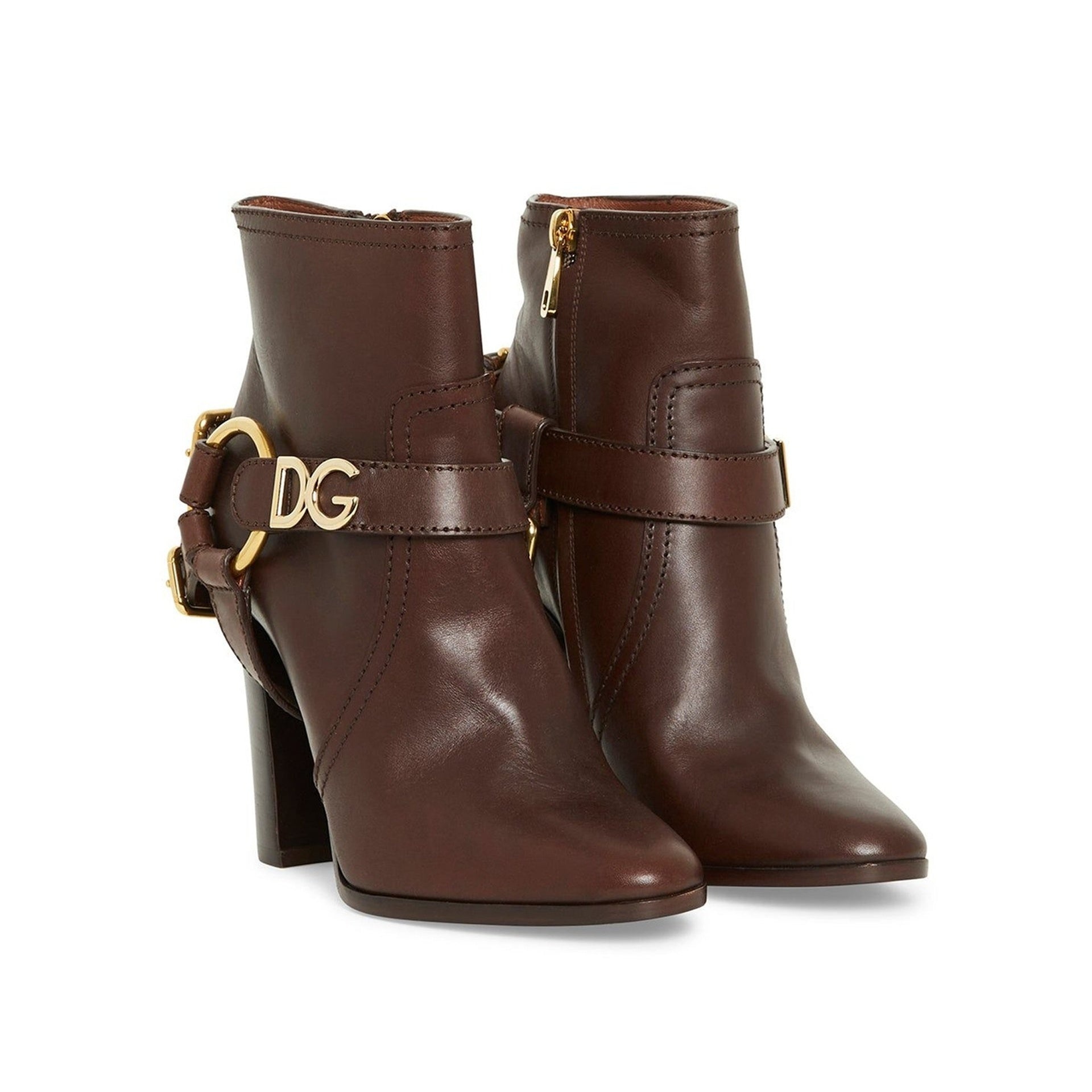Dolce & Gabbana Caroline Leather Ankle Boots - 2