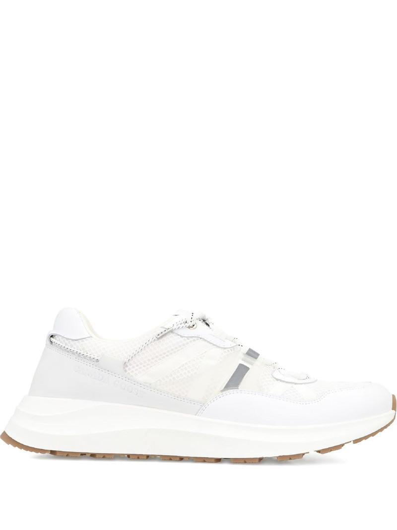 Cascade leather mesh panel sneakers 1