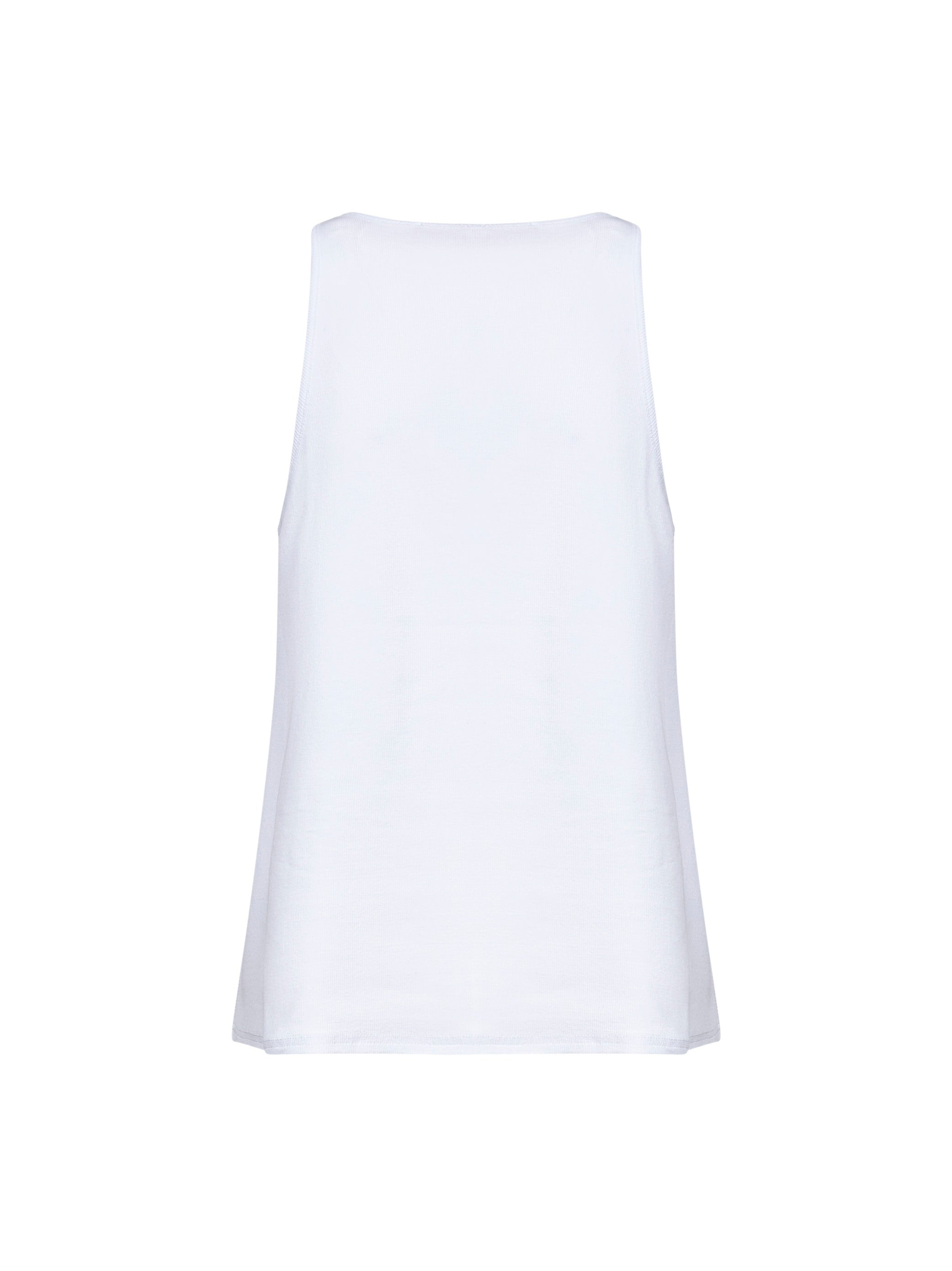 White ribbed cotton T-Ipsya-Lkds tank top - 2