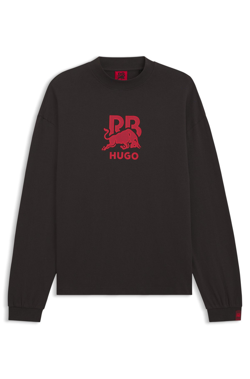 HUGO X RB COTTON T-SHIRT WITH BULL GRAPHICS 1