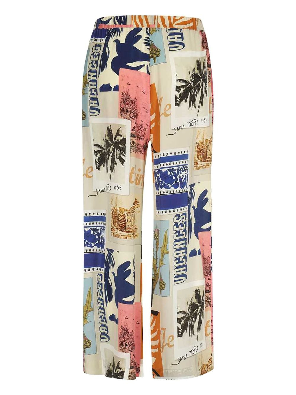geometric-print trousers - 2