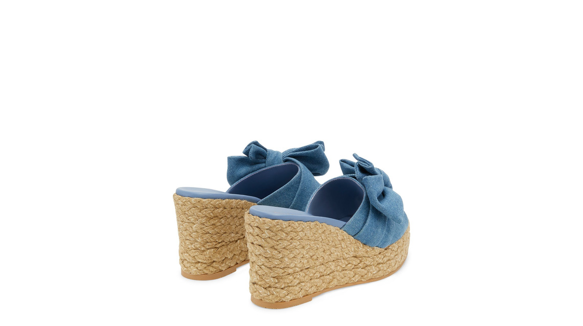 Loveknot Espadrille Wedge Slide - 4