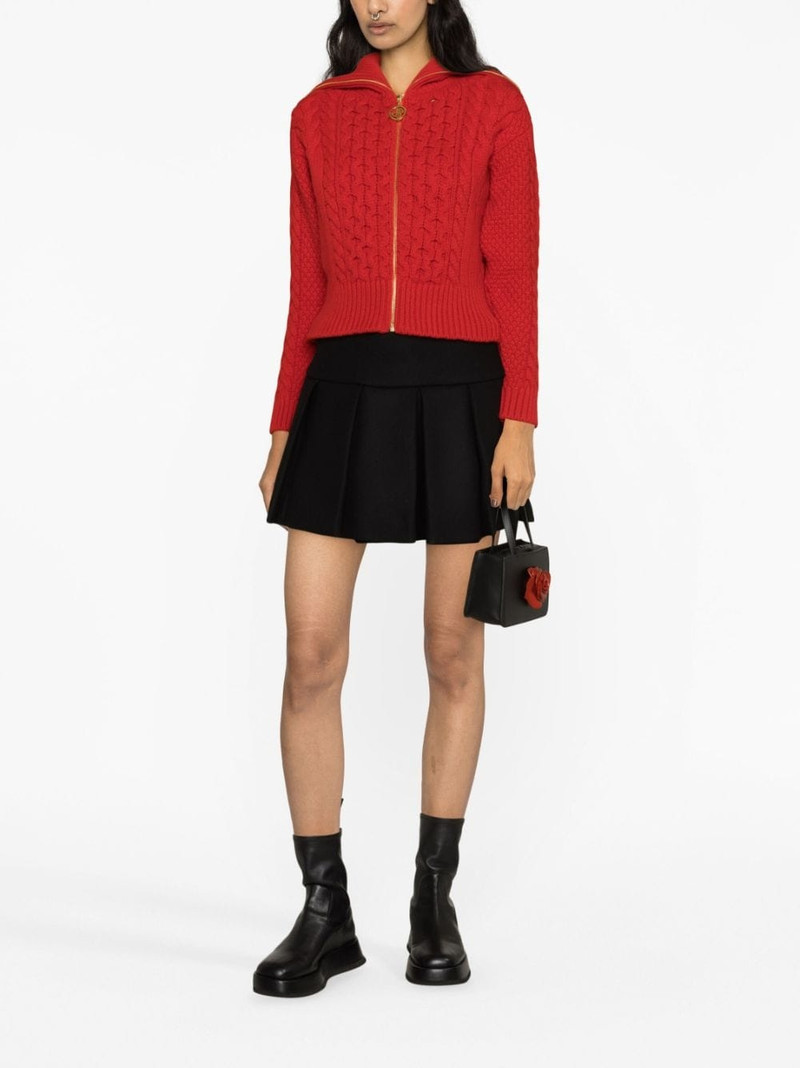 PATOU pleated A-line skirt outlook