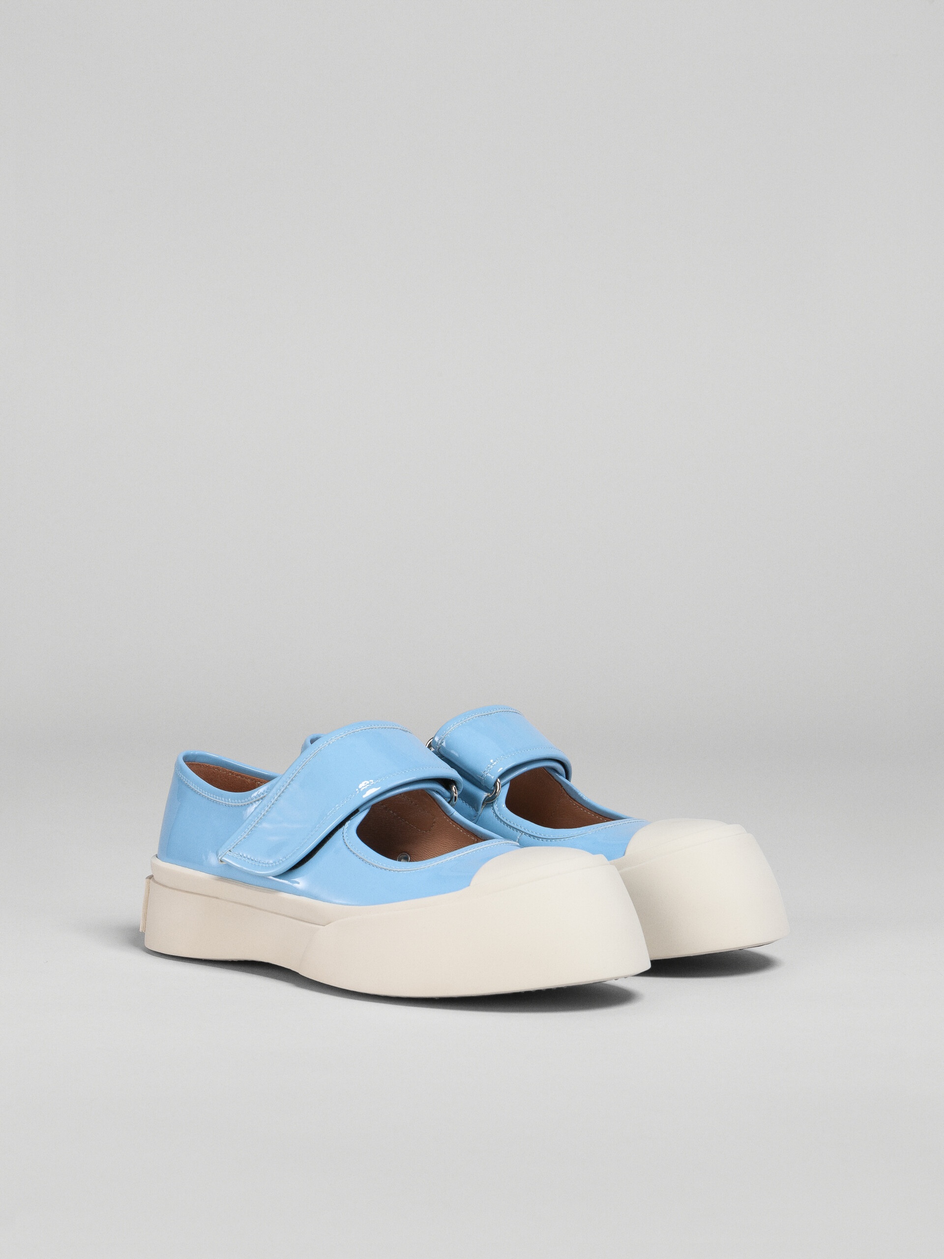 PALE BLUE PATENT LEATHER PABLO MARY-JANE SNEAKER - 2