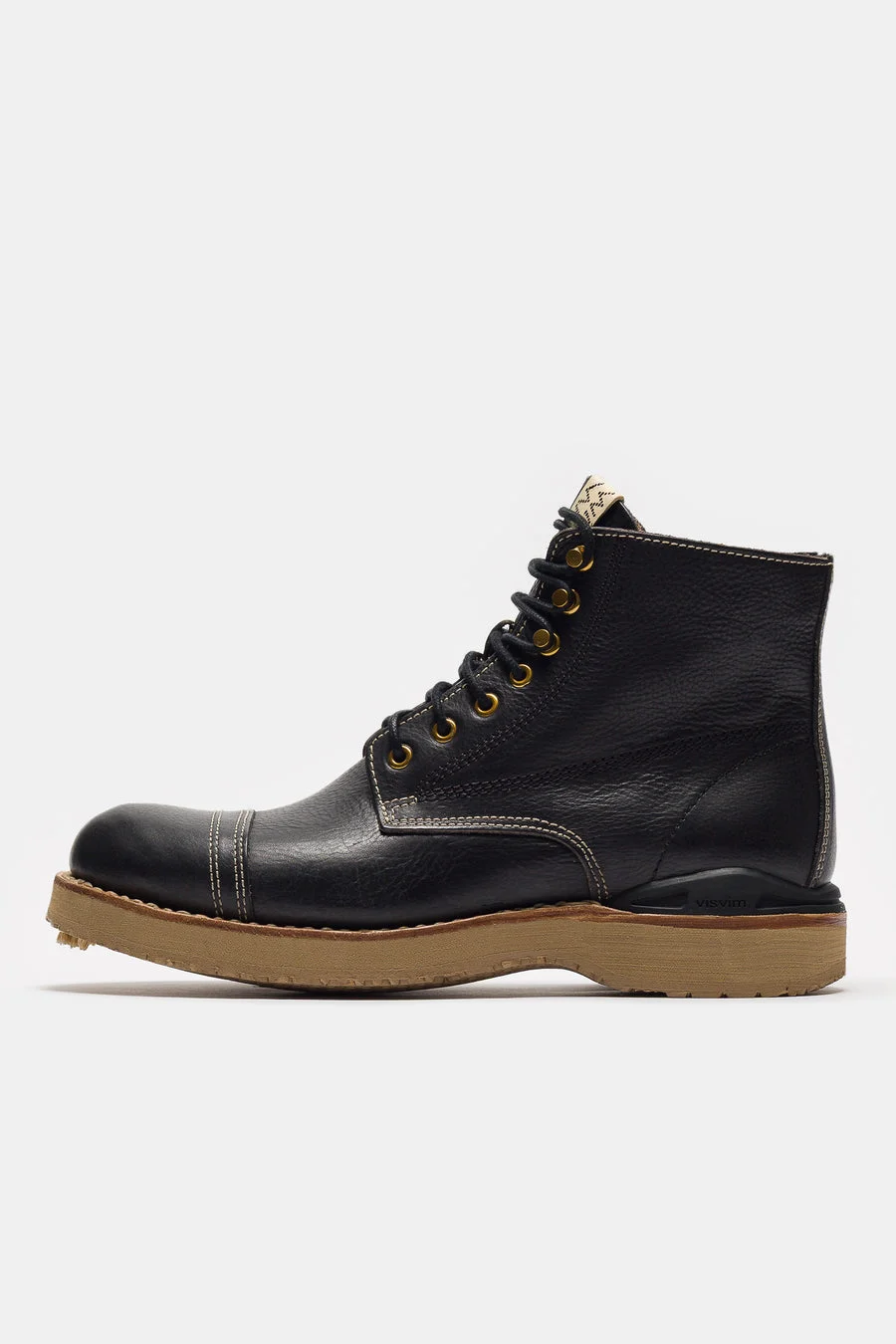 Virgil Cap-Folk Boot in Black - 1