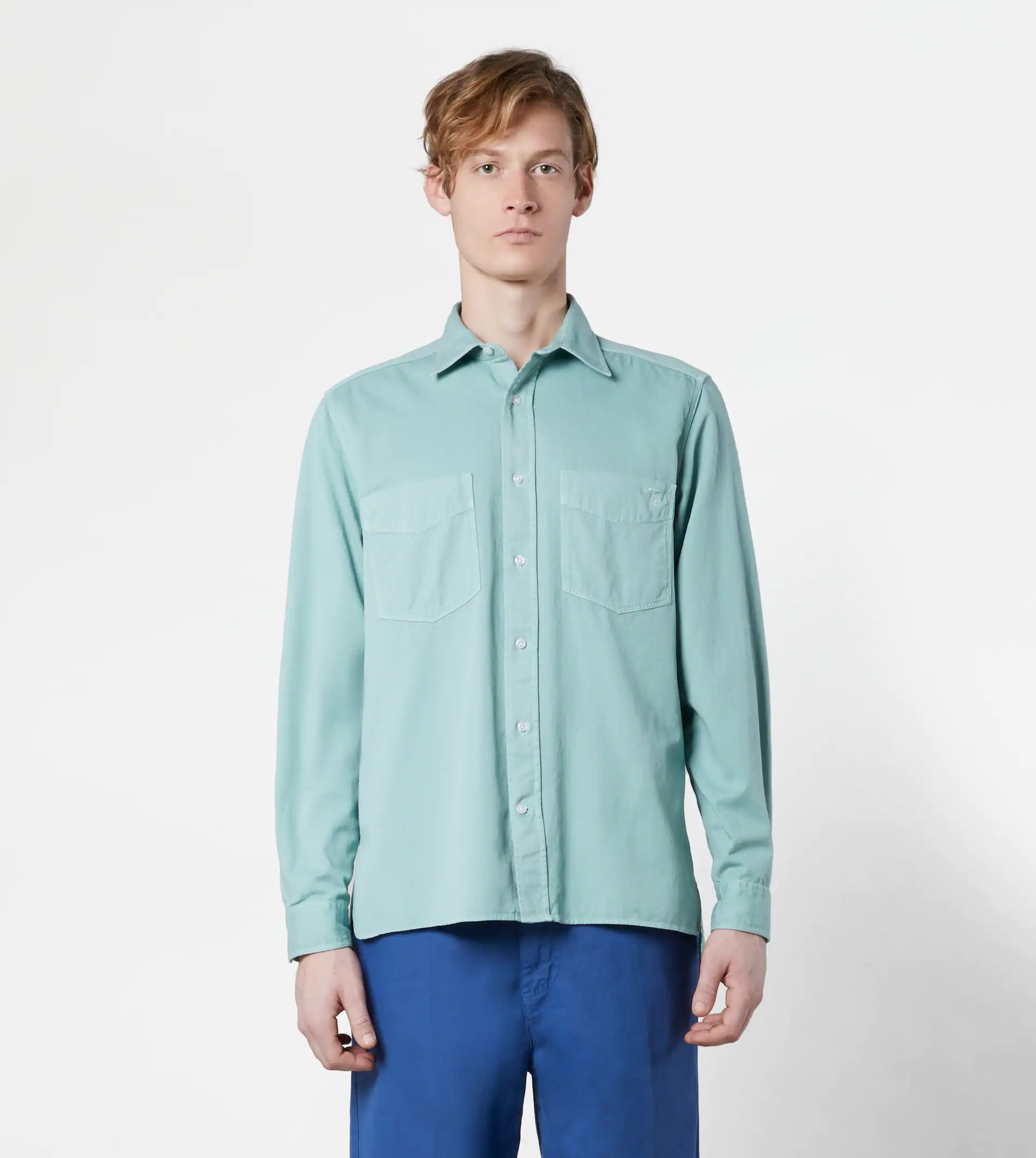 DOUBLE POCKET SHIRT - GREEN - 5