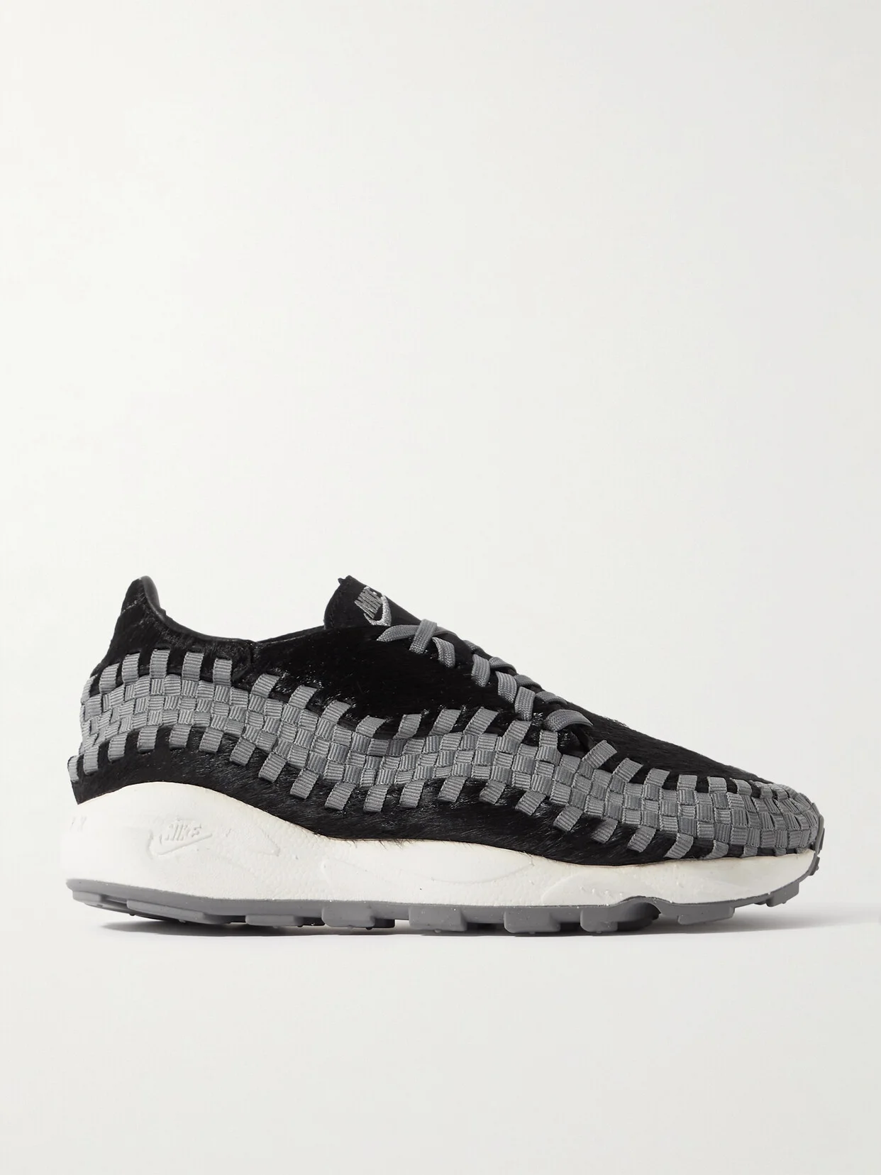 Air Footscape Grosgrain-trimmed Calf Hair Sneakers - 1