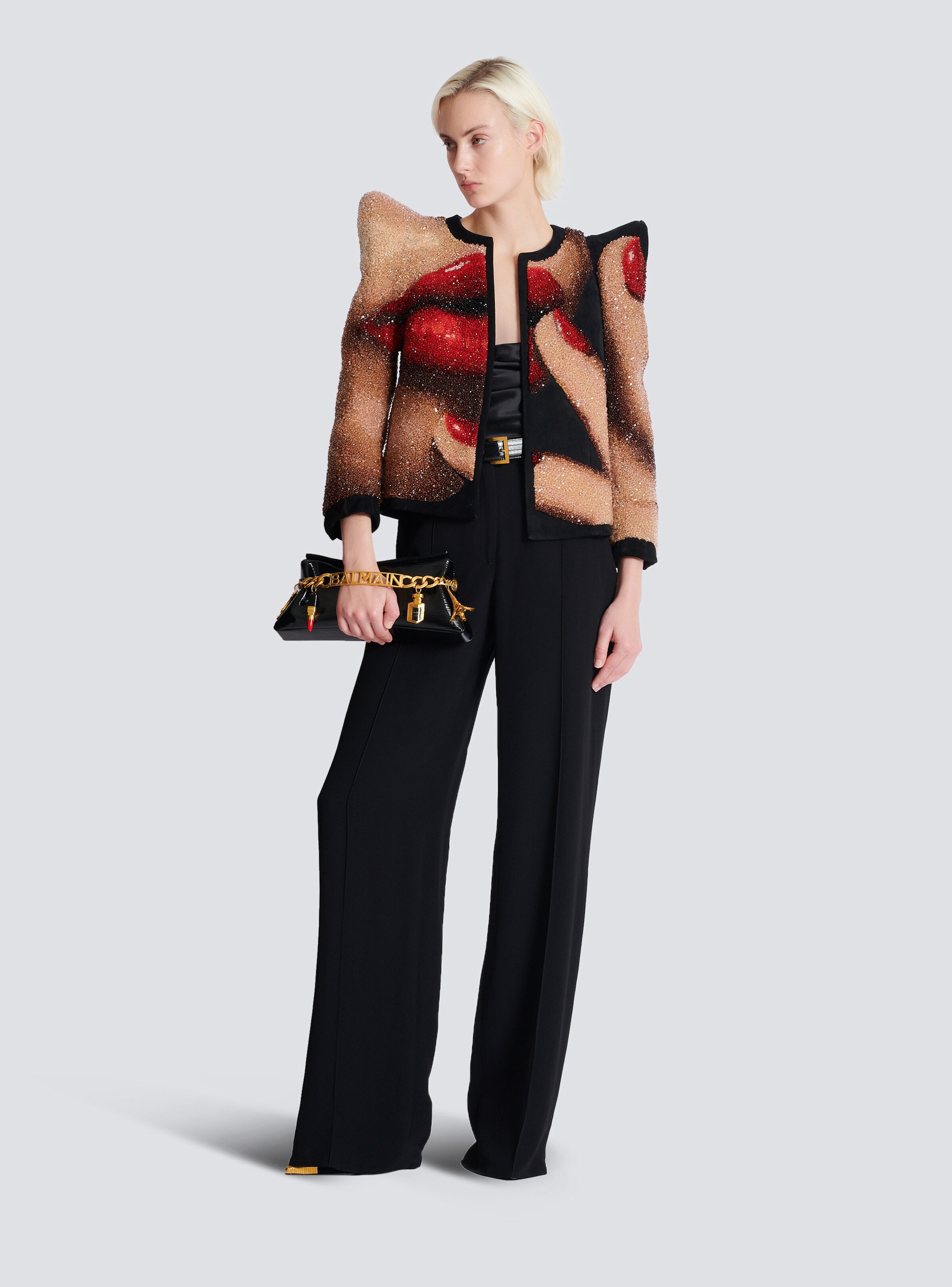 Draped satin top - 2