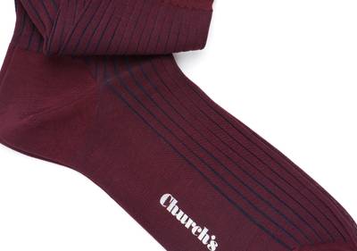 Church's Contrast ribbed socks
Cotton Ribbed Short Burgundy outlook