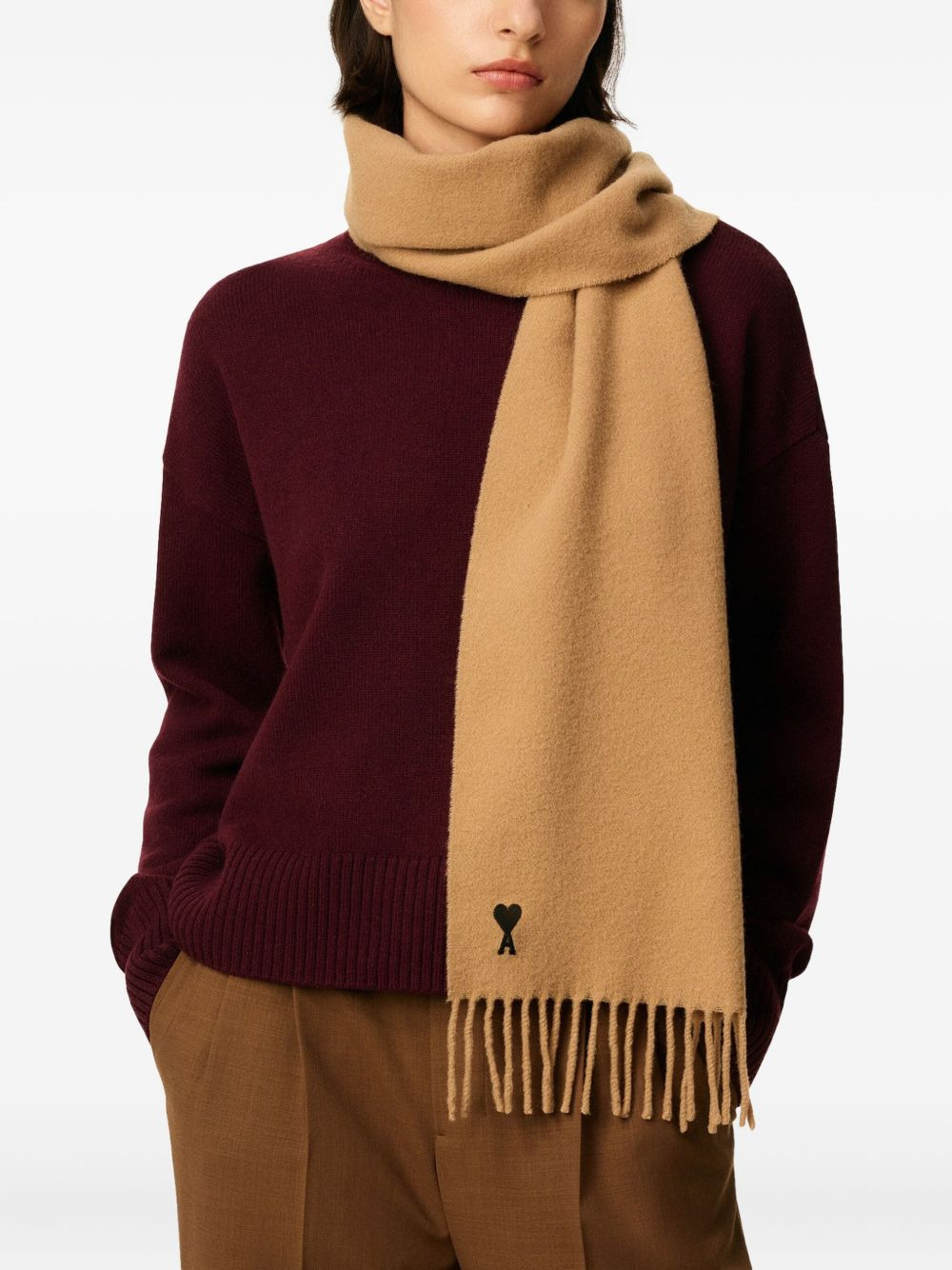 Ami De Coeur wool scarf - 4