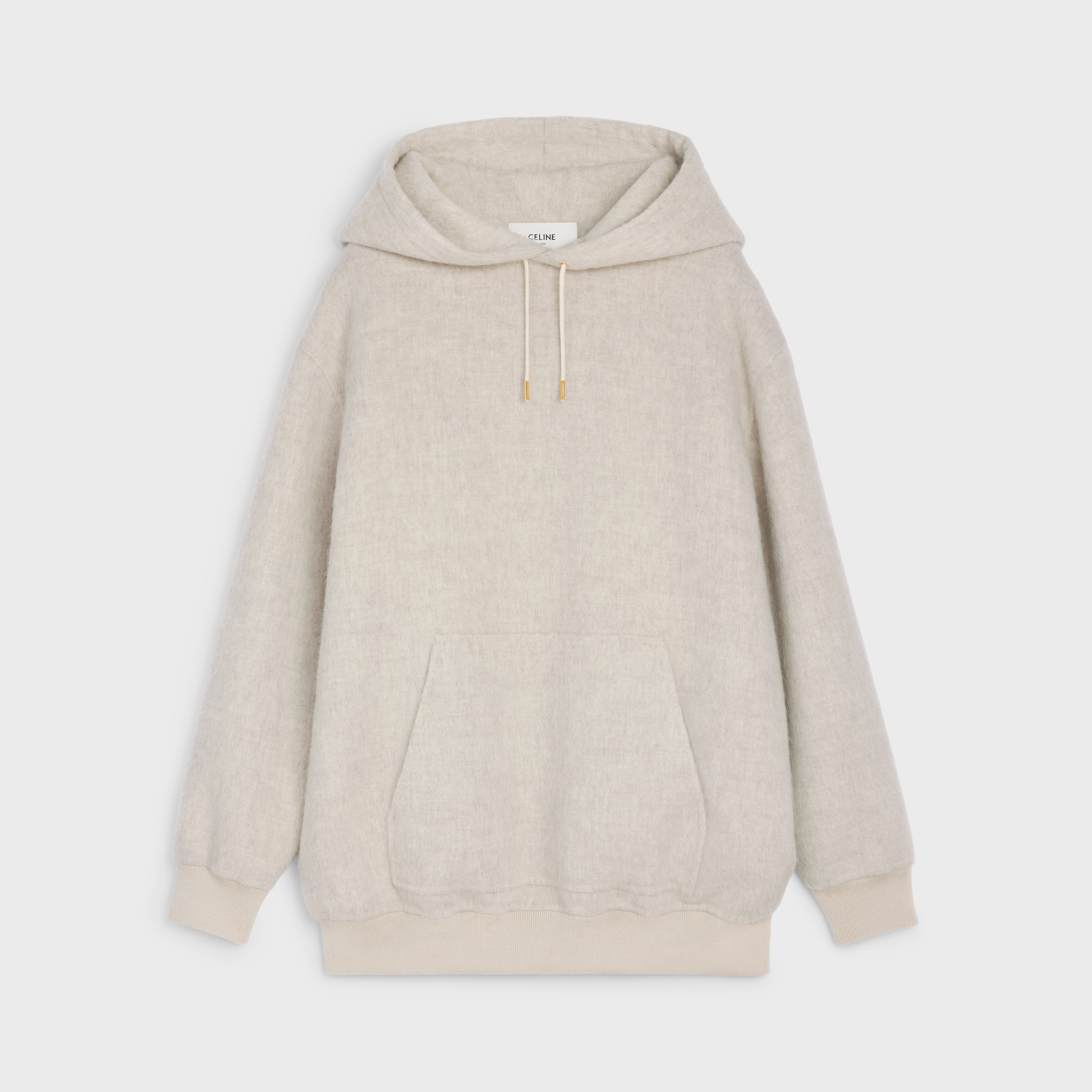 long hoodie in llama - 1