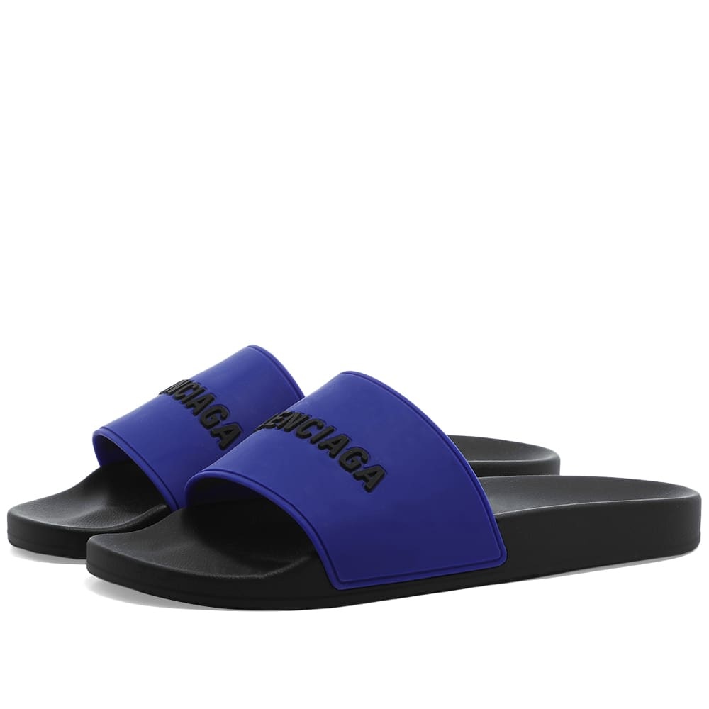 Balenciaga Logo Pool Slide - 1