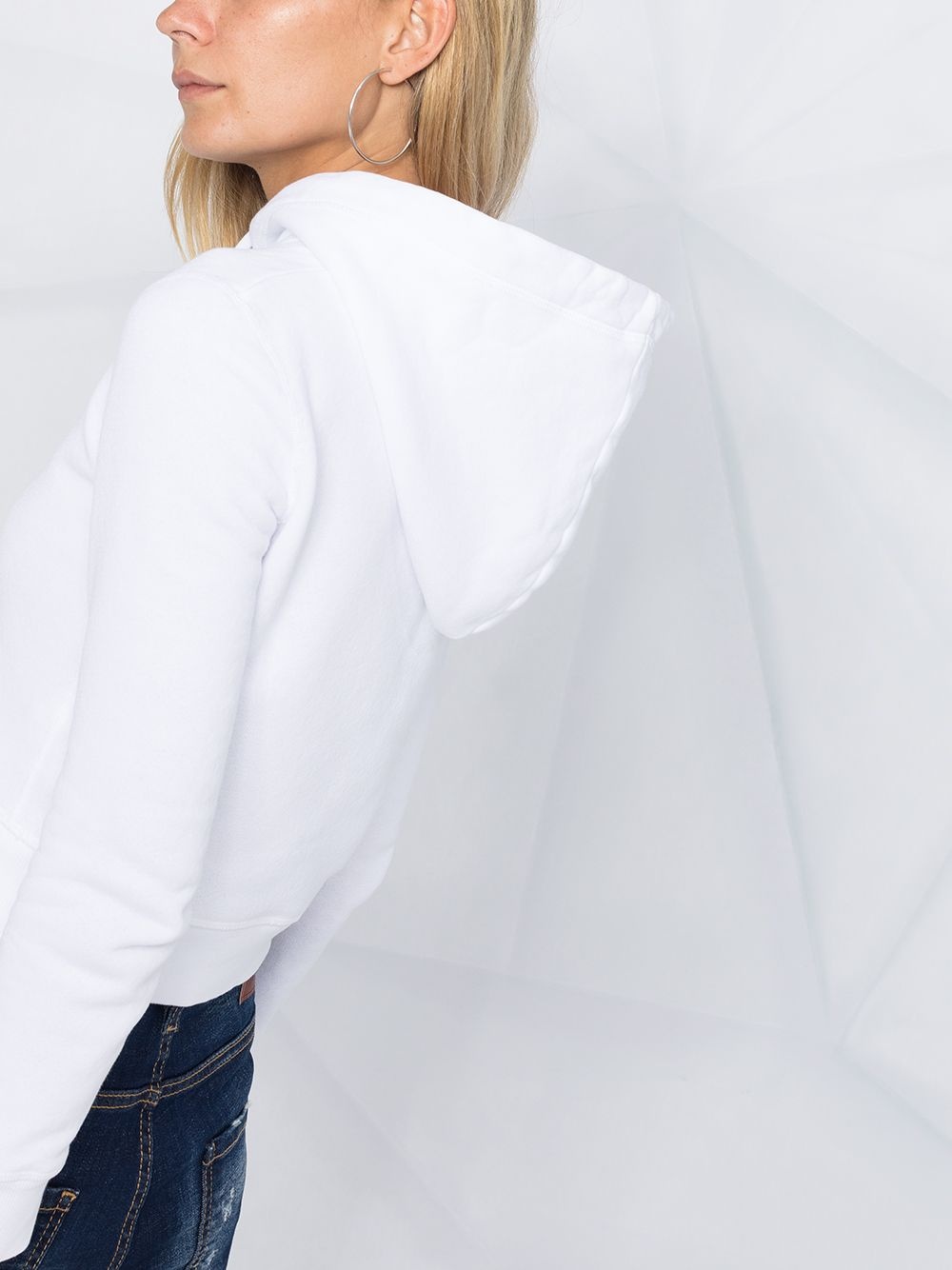 Love is Forever cropped hoodie - 3