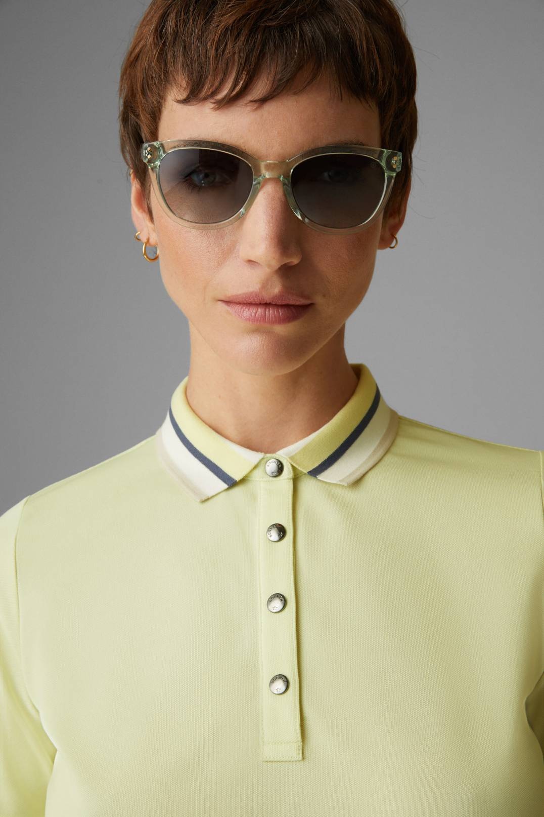 ZOFIE POLO SHIRT IN PASTEL YELLOW - 4
