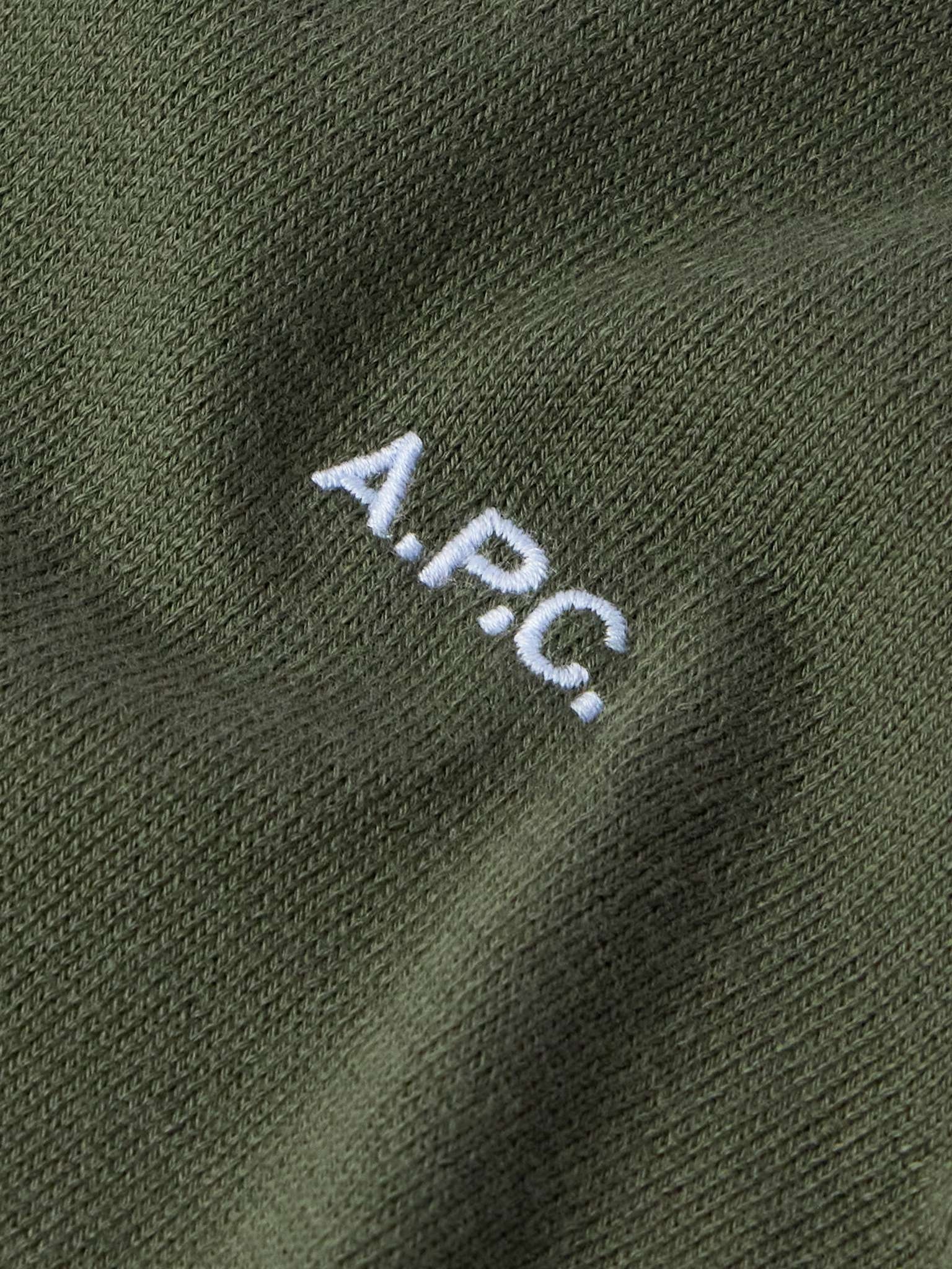 Amir Slim-Fit Logo-Embroidered Cotton Sweater - 5