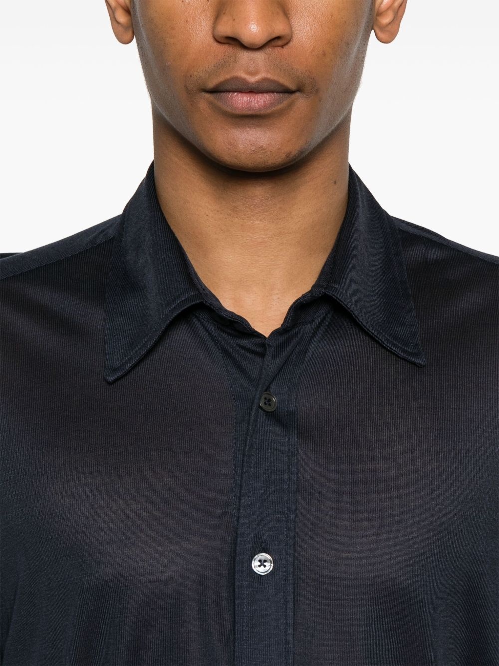 sheer silk shirt - 5