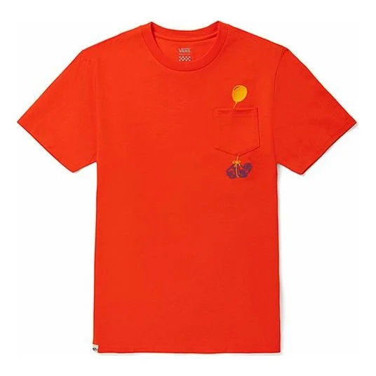(WMNS) Vans Funny Pattern Small Turtle Embroidered Sports Short Sleeve Orange VN0A5F2E9D2 - 1