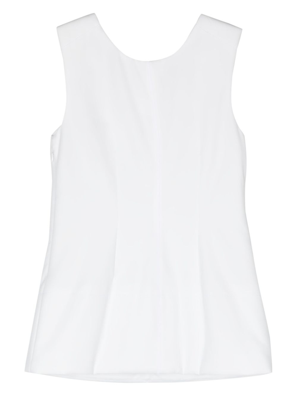 padded-panels sleeveless blouse - 2
