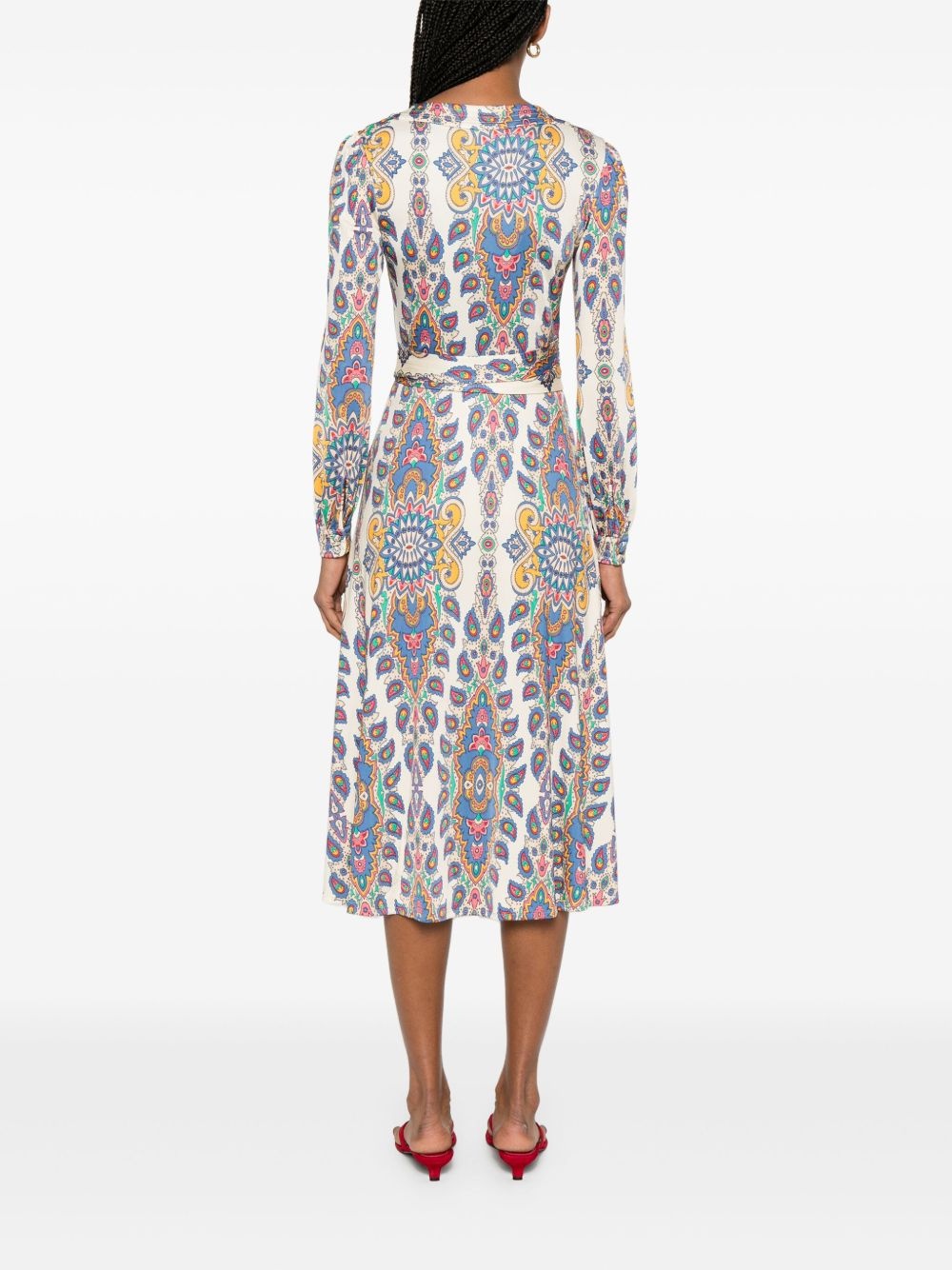 paisley-print midi dress - 4