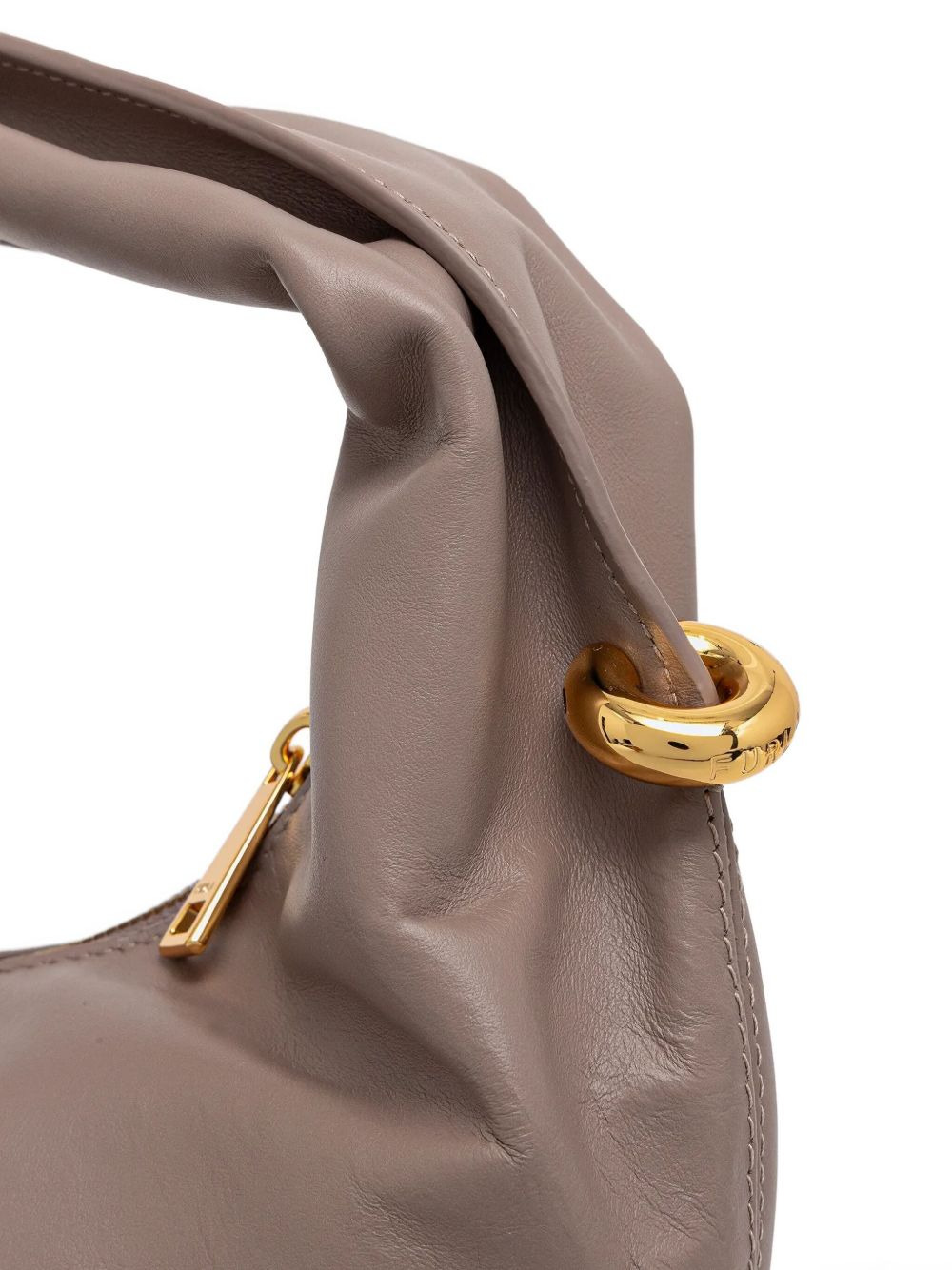 twisted-handle leather tote bag - 5