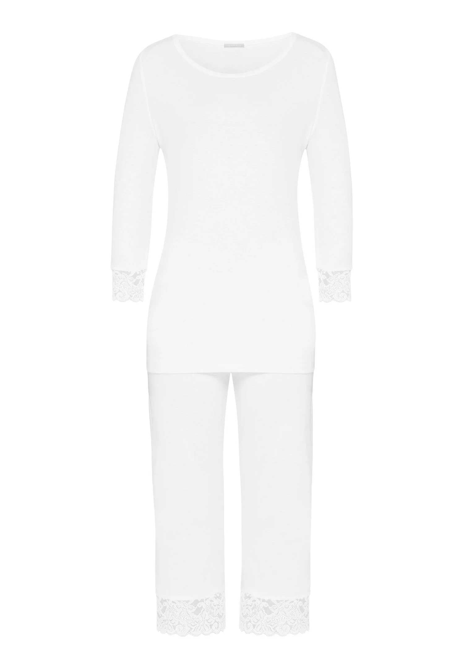 Moments Lace Trim Cotton Pajama Set - 1