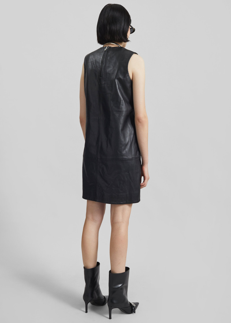 Coperni Ankle Heeled Belt Boots - Black 9