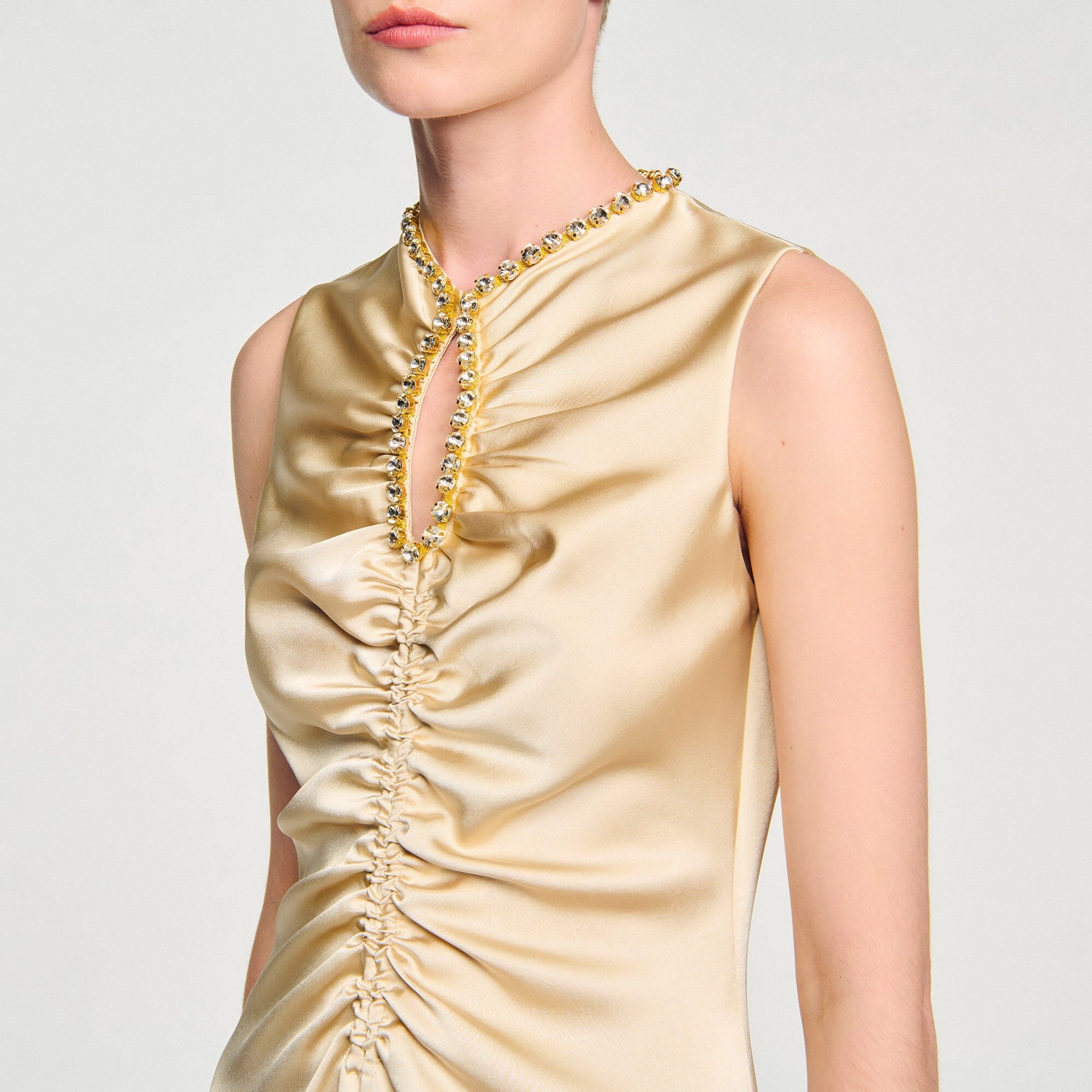 RHINESTONE MIDI DRESS - 3