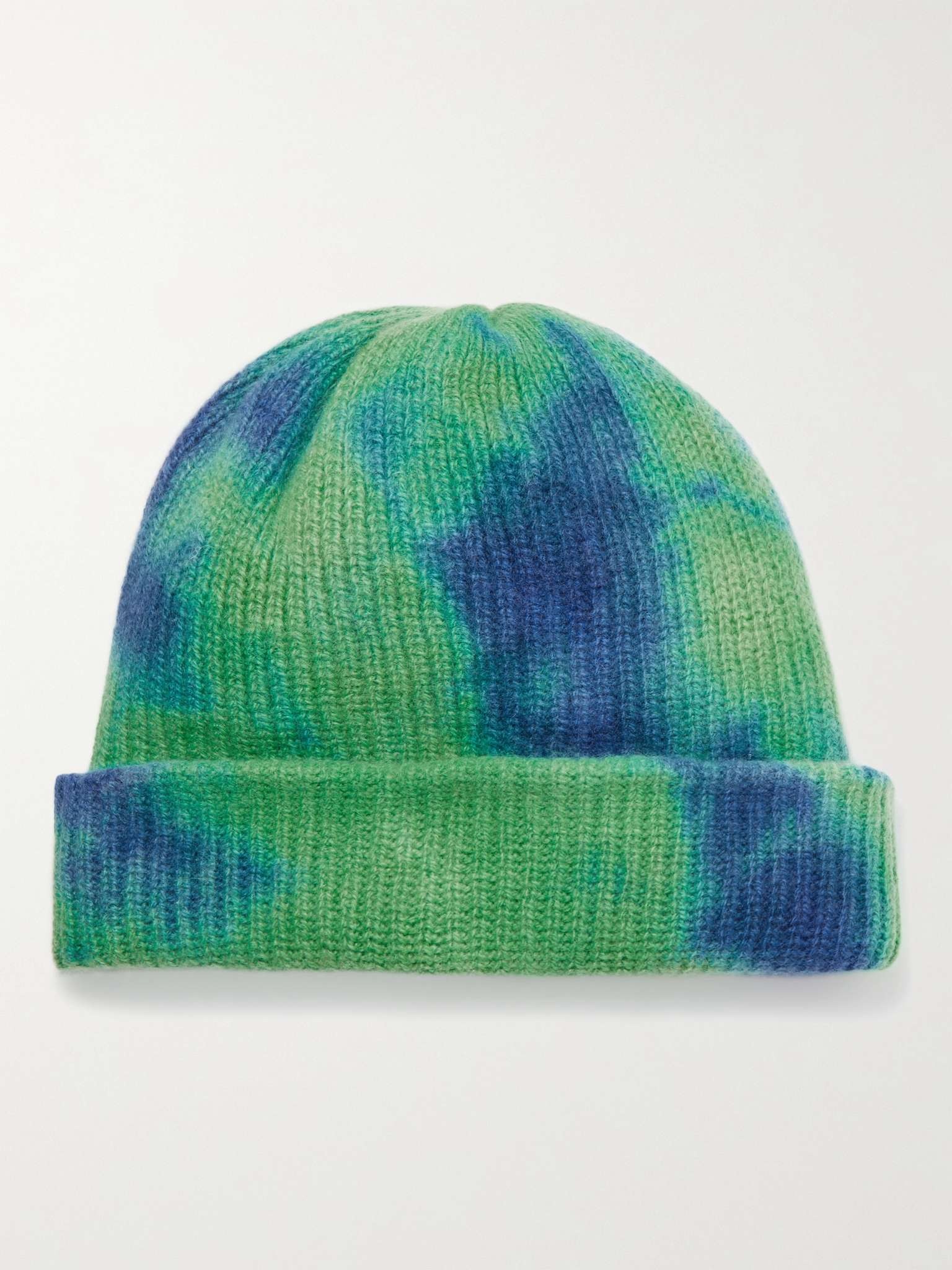 Hot Watchman Tie-Dyed Cashmere Beanie - 1