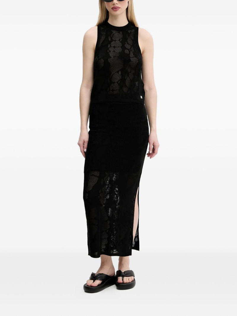 HUGO Seshy floral-pattern sleeveless top outlook
