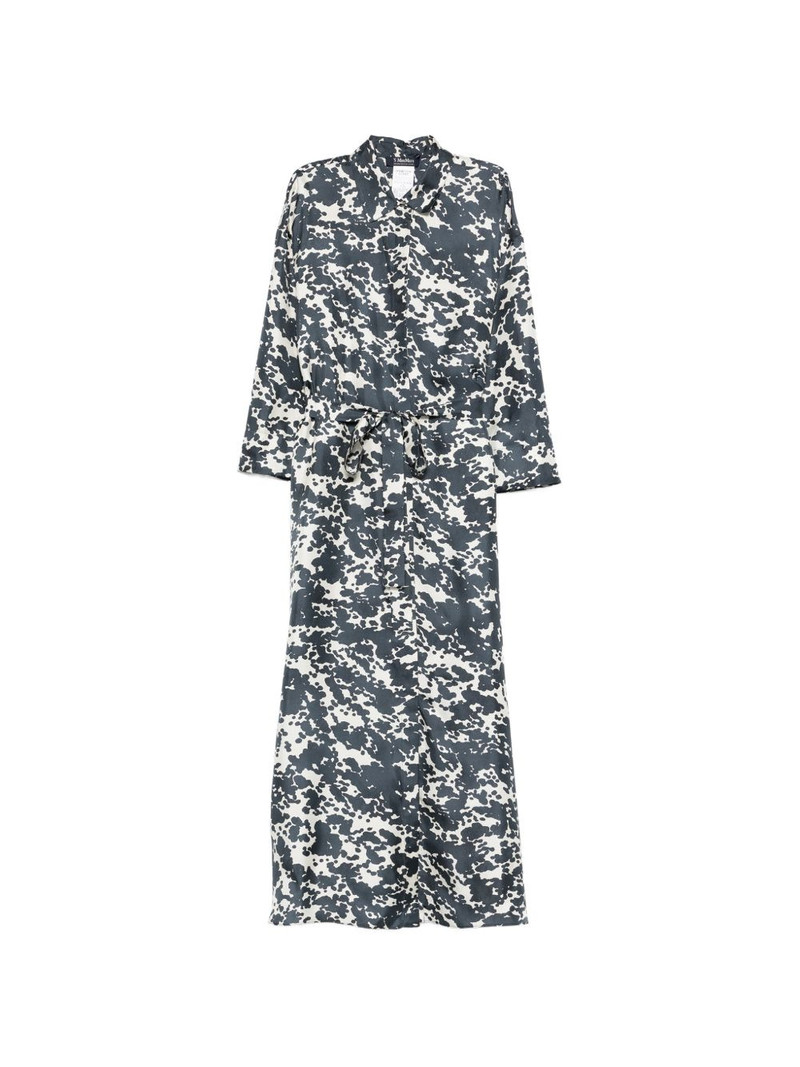 Leva abstract-print tied-waist maxi dress 1
