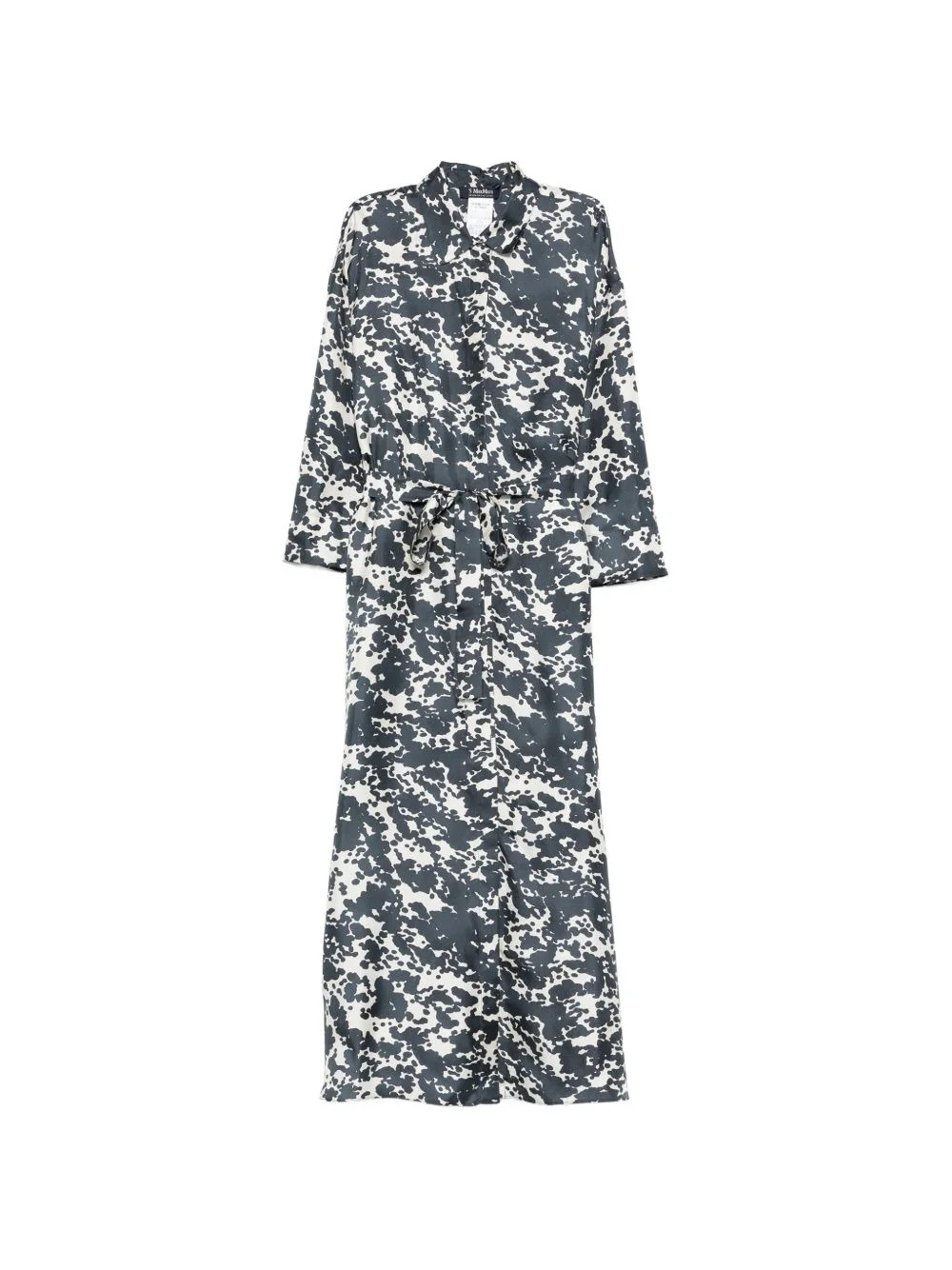 Leva abstract-print tied-waist maxi dress - 1
